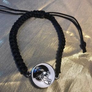 NFL Black Rope Baltimore Ravens Bangle